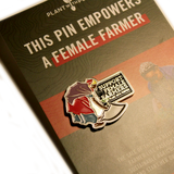 Female Farmer Pin